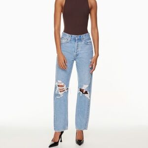 Agolde 90’s straight ripped jeans